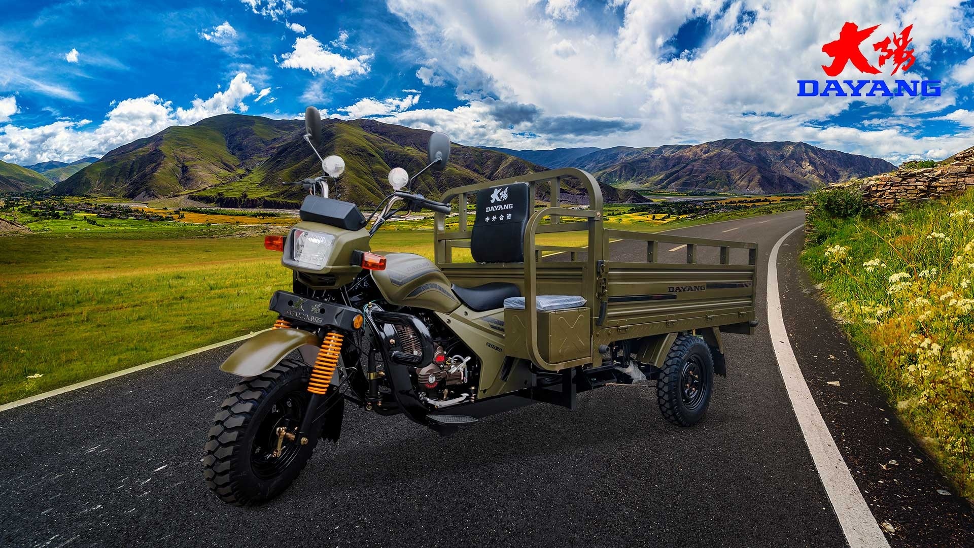 150CC Motorized 3 Wheel Motorcycle with Carriage Cover and Maximum Speed ≥70Km/h