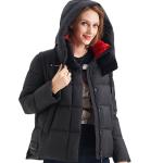 FODARLLOY Cotton Padded Clothes Thickened Warm Medium Long Hooded Outwear Winter