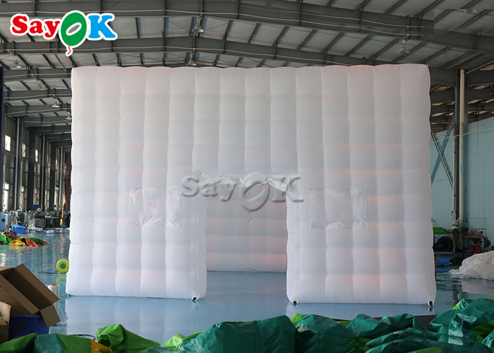 Large Inflatable Tent 6.5m 21ft Inflatable Air Tent Square Marquee With LED Tube Lights