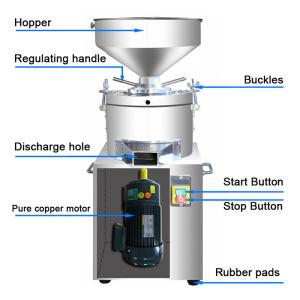 Quality 220V Daohang Nut Butter Making Machine Almond Walnut Jam 45Kg/H wholesale