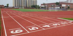 Quality 0.88 N/mm2 Tensile Strength Running Track Oval For Athletic Fields wholesale