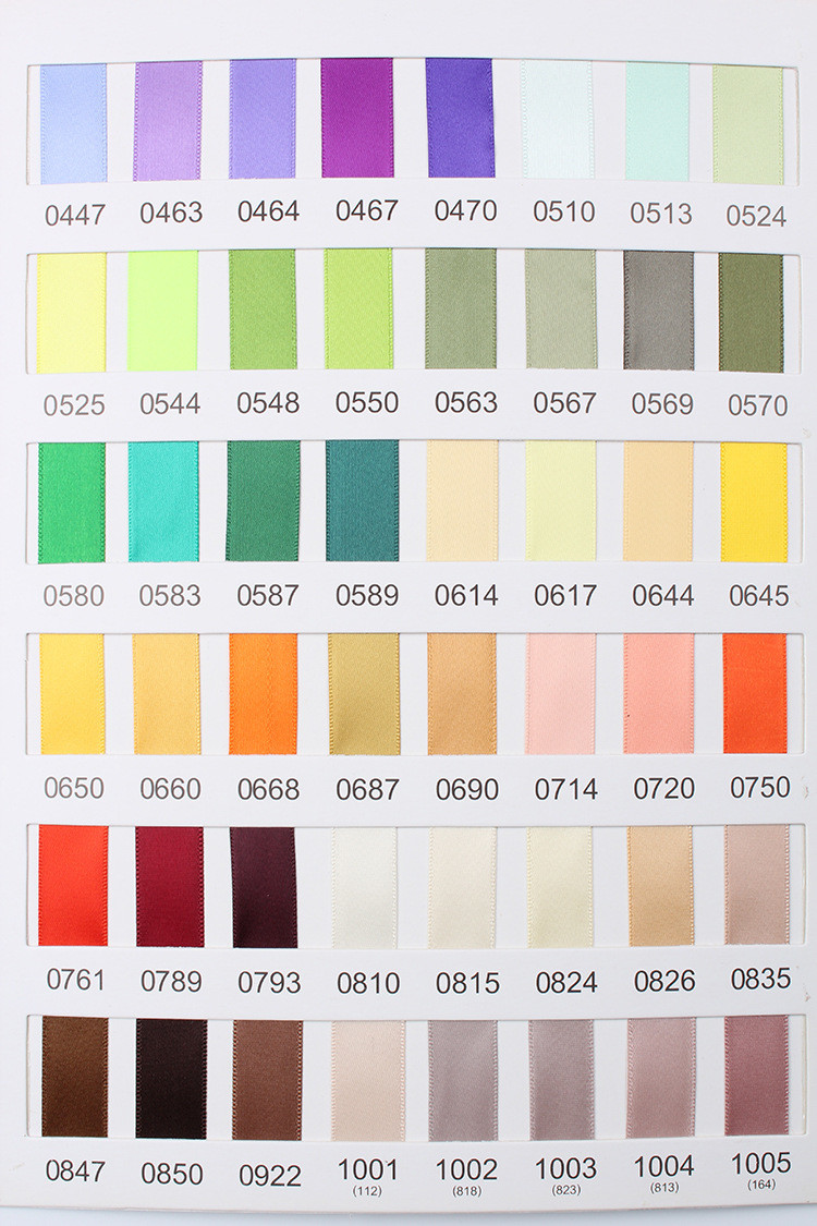 25mm Double Face Polyester Satin Ribbon for Garment Acessories