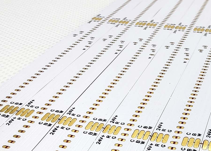 Double Layer LED COB FPCB Flexible Circuit Board With Whiteboard And Black Text Design