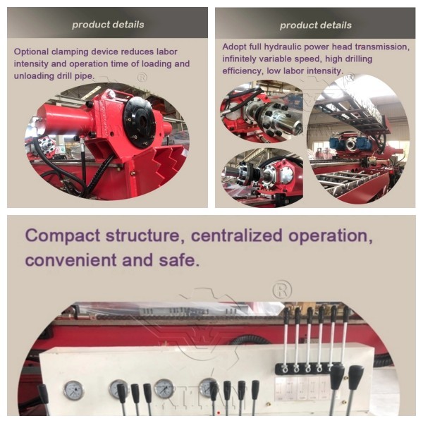 Compact Structure Crawler Type Anchor Drilling Rig for Rotary Drilling with Common Alloy Drill Bits in Tajikistan