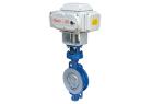Eccentric Wafer Electric Actuated Butterfly Valve 10 Inch Stainless Steel