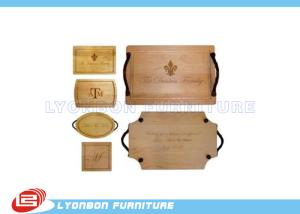 Quality OEM Display Accessory Wood Engraving Logo Paint Finished , Customize Size wholesale