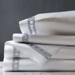 Cheapest Bed Sheet 100% Polyester Microfiber Lace Hem Luxury Wedding Sheet Set 3