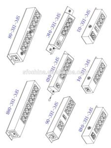 Quality power strip with inlet IEC 320 C14/ 6outlets IEC 320 C13 wholesale