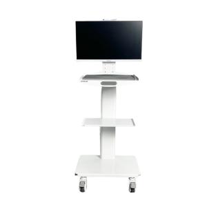 Quality Dental Clinic Instrument Trolley With Socket Stainless Steel Oral Scan Mobile Cart With 24 Inch Screen wholesale