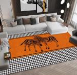 Rectangle Polyester Fiber Living Room Floor Carpets Household Absorption Bedroom