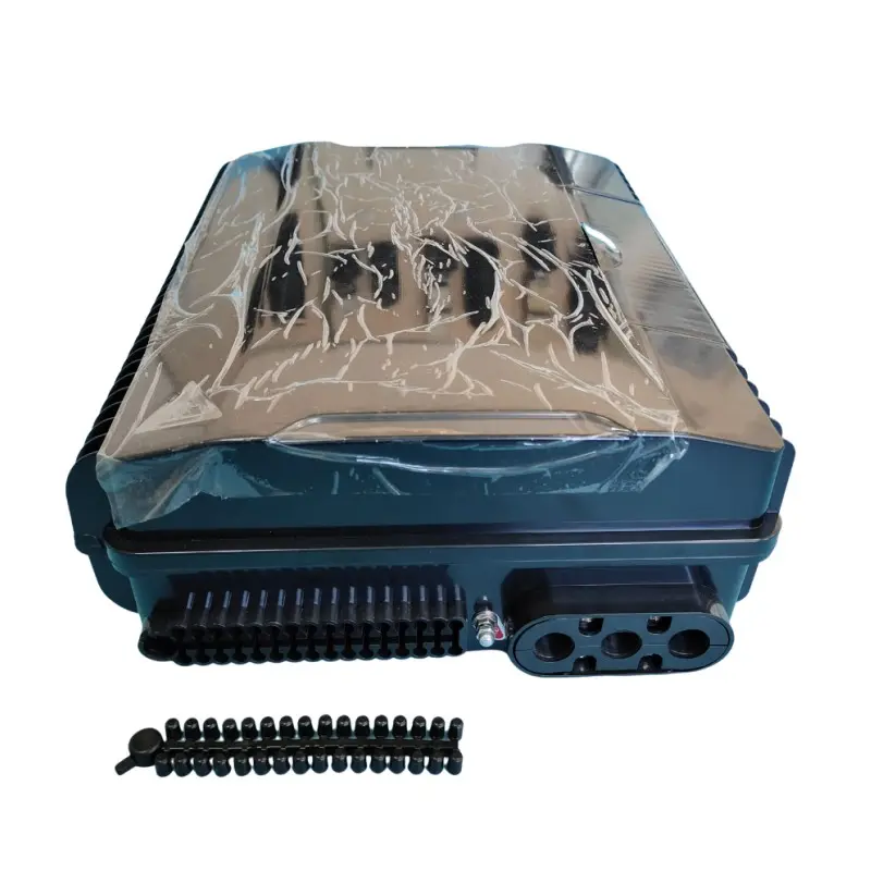 Material PLC Splitter Distribution Box for FTTX FTTH 32 Cores Outdoor Wall Mounting Pole