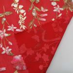 90 Polyester 10 Spandex 75D Printed Knitted Fabric Breathable