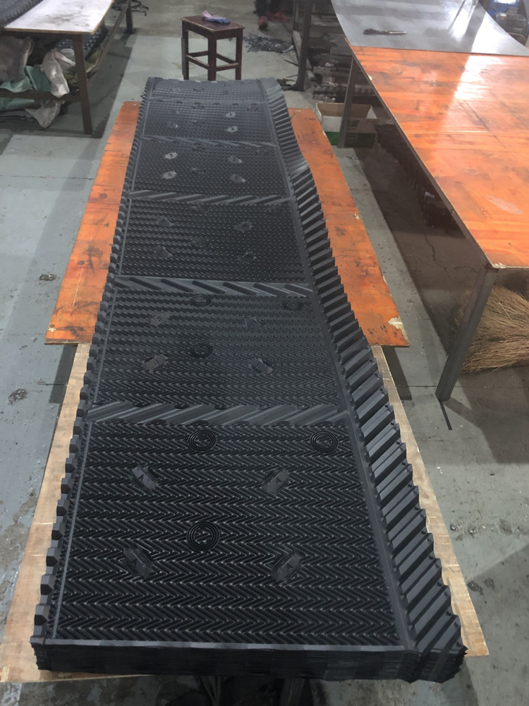 Black Cooling Tower Infill Cooling Tower Package PVC Filler 810mm