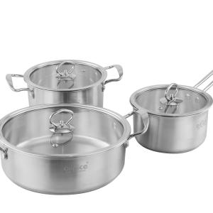 Quality Caterers Set of Cooking Pots Non Stick Stainless Steel Cookware for Kitchen wholesale