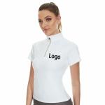 Equestrian Base Layer Half Zipper Horse Riding Shirt Cool Fabric Quick Dry Horse