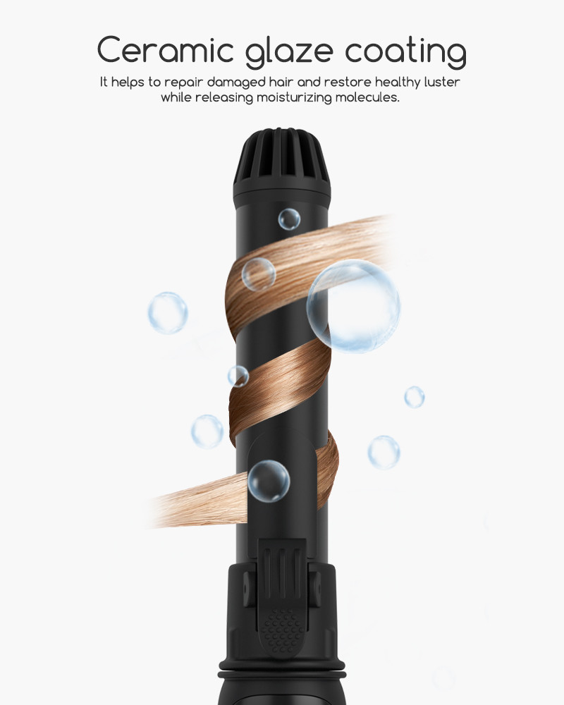 Portable Automatic Rotating Curler , Rechargeable Rotating Ceramic Hair Curler