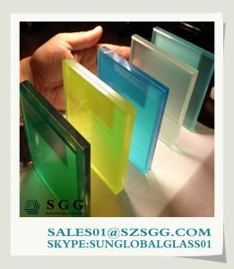 Quality color laminated glass wholesale