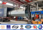 Galvanized Bitumen 110FT Steel Power Pole