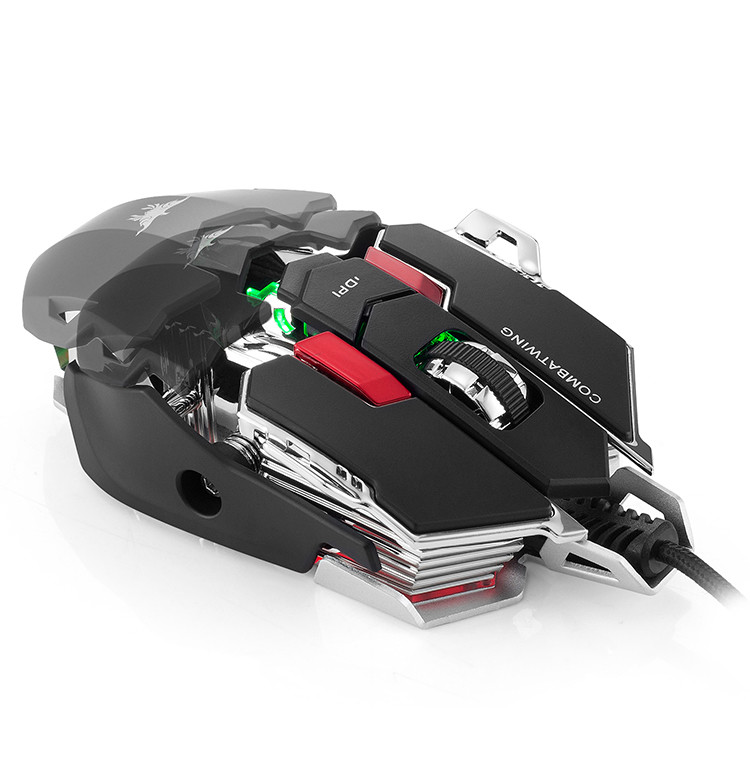 50uA 30m 500Hz 2402MHZ USB Wired Gaming Mouse