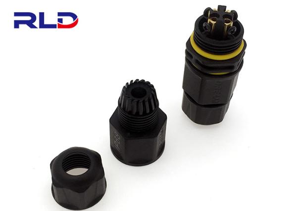 Screw Threaded 3PIN 4 PIN IP68 Outdoor Lighting Connectors