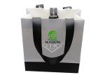 150 * 160 * 80mm Recycled Coated Paper Bags , Black / White Retail Bags With