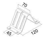 Top Bracket Galv./ Ral 9010