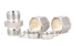 Compression 1/2" X 1/2" Tube OD 304 Stainless Steel Pipe Fitting