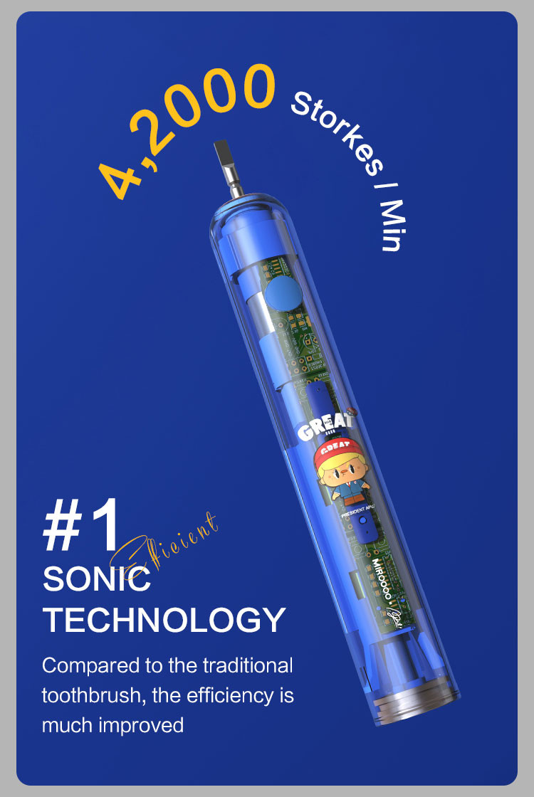 Vibrating Sonic Power Toothbrush Rechargeable Magnetic Adsorption USB Charging
