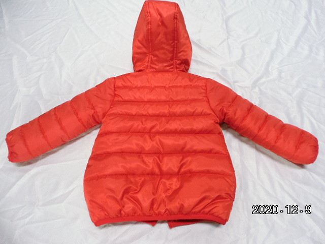 Active Dye 100% Spun Polyester Size 122 Kids Zipper Jacket For Winter