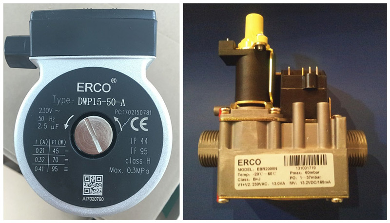 Color LCD Screen Wall Hung Combi Boilers 24000W For Hot Water