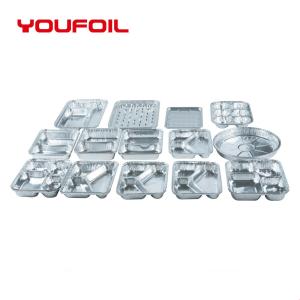 Quality Takeout Multiple Cavities Disposable Aluminum Foil Pan Insulation Preservation wholesale
