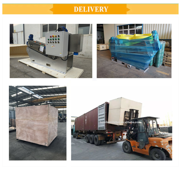 500kg Weight Screw Press Sludge Dewatering Machine for Wastewater Treatment Systems