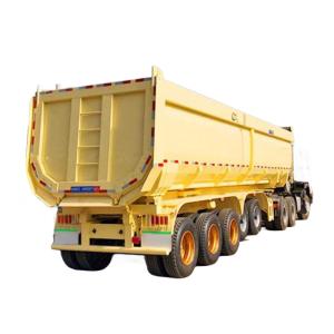 Quality 45 Cubic Meter Tipper Semi Trailer Truck Dump Semi Trailer Mechanical Suspension wholesale