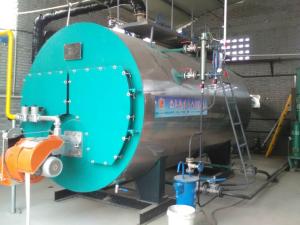 Quality Smoke Pipe Automatic Steam Boiler Machine , High Efficiency Steam Boiler wholesale