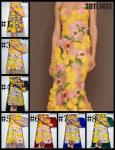 Fashion 3D flowers tulle lace with sequins french net bridal wedding dress