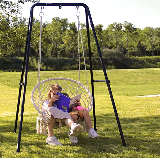 Portable Hammock Chair Stand for Convenient Relaxation in Indoor and Outdoor Areas