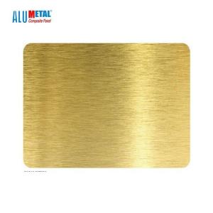 Quality 5mm PVC Brushed Aluminum Composite Panel Sheet AA3003 Nacreous wholesale