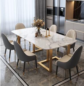 Quality Marble Top Hotel Dining Table Fireproof wholesale