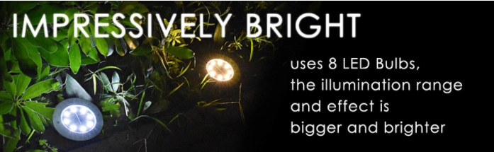 Black 0.5W 2V LED Underground Lights For Garden