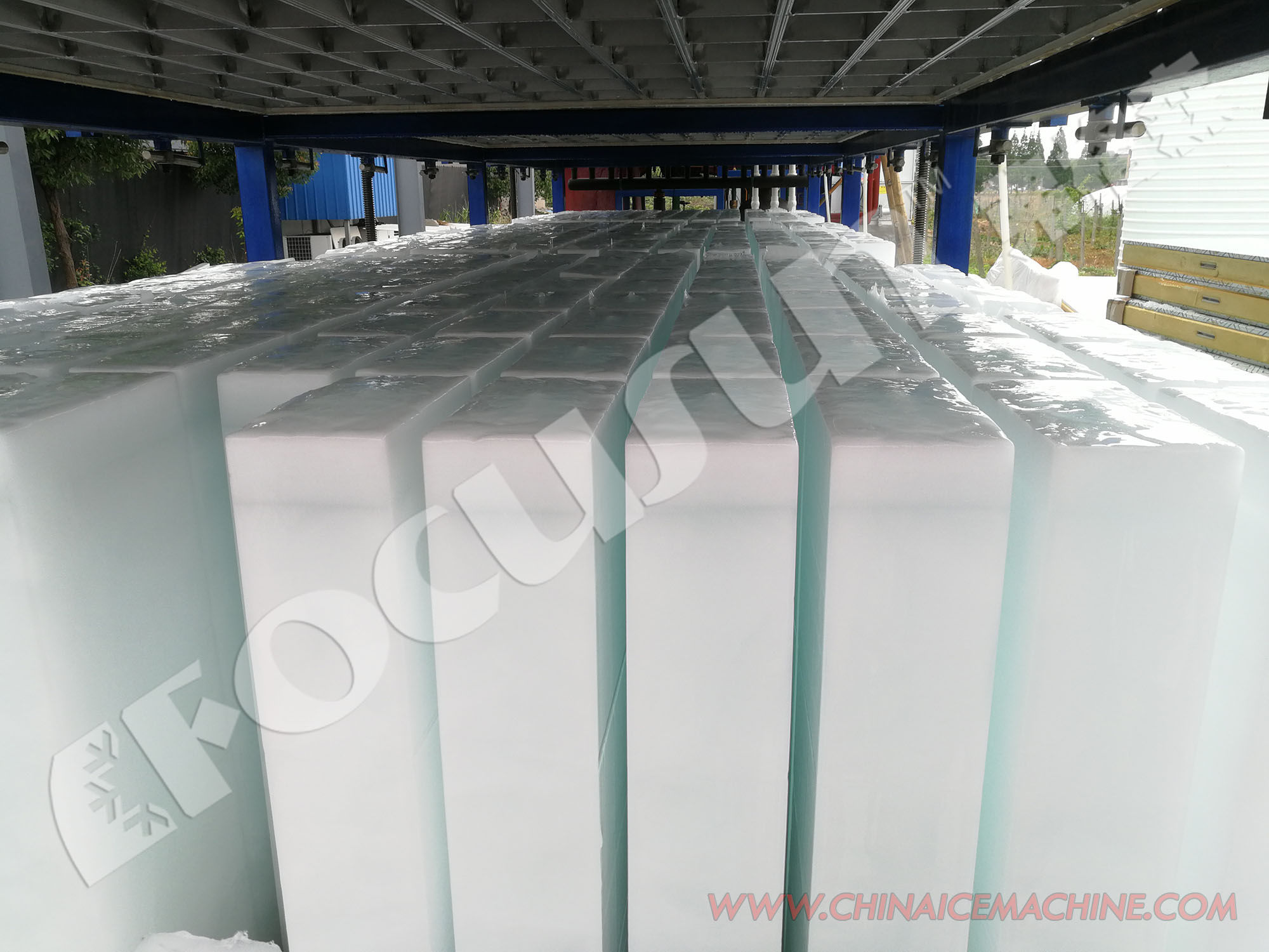 30 Tonnes Daily Capacity Ice Block Machine Bitzer Compressor and Automatic Operation