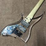 High quality LED light acrylic electric guitar rosewood fingerboard, free