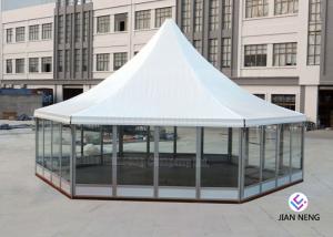 Quality Aluminum Material High Peak Tents Glass Sidewalls For Meeting / Exhibition wholesale