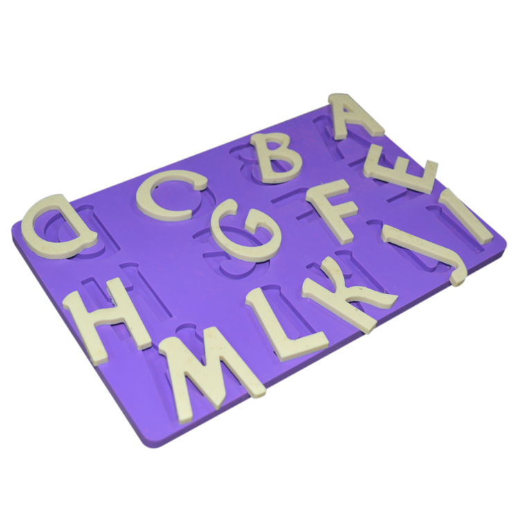 OEM Silicone Letter Cake Molds Fondant English Learning Alphabet Cake Mould