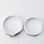 Love Forever Engraved 18k OEM ODM Wedding Pair Rings