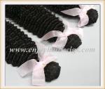 Brazilian 5A virgin remy hair weave ,natural color(can be dye) kinky curly 10''
