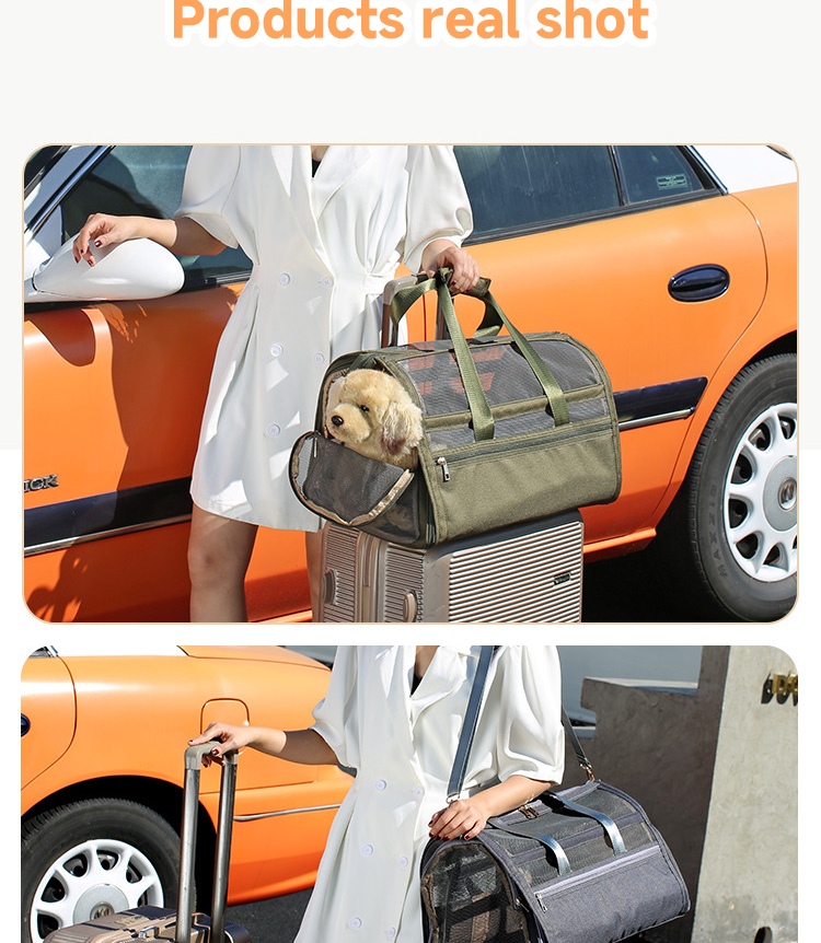 Pet Travel Carrier Bag Nylon Portable Luxury Pet Dog Carrier Outdoor Ventilation