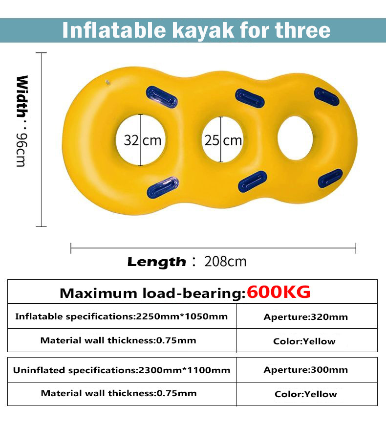 Adults Kids Double Swimming Ring Water Pool Floating Tube For Water Park