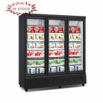 Fan Cooling Supermarket Glass Showcase Cold Drink Display Refrigerator Freezer