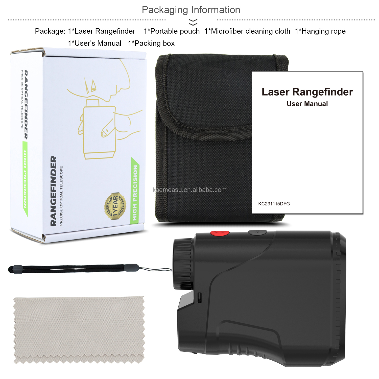 Mounted Laser rangefinder long distance meter golf rangefinder Mini Range finder telescope