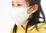 White Anti - Dust Foldable Meltblown Children 3D Face Mask